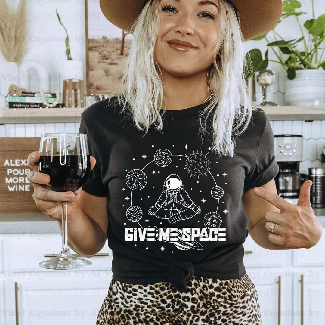 Give me space graphic t-shirt