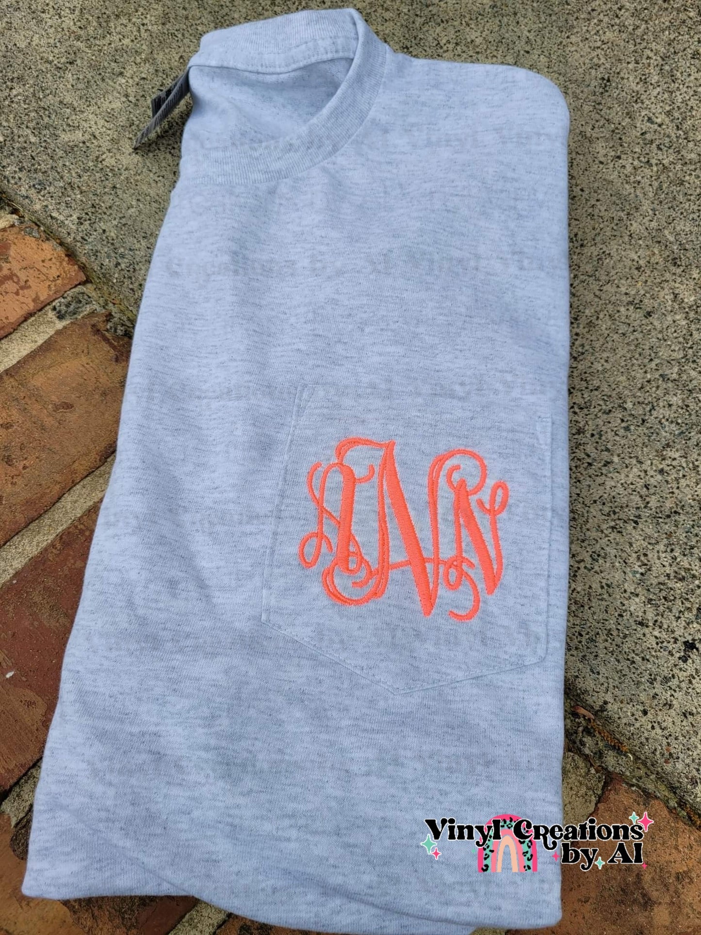 Mystery monogrammed embroidered shirt